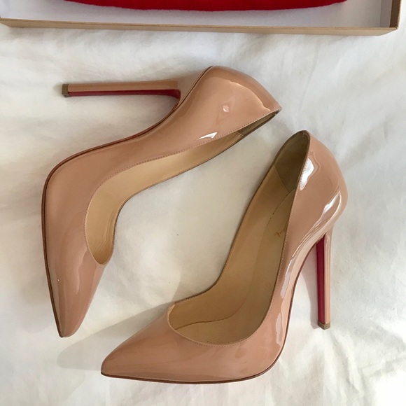 Christian Louboutin Nude Pigalle Stilettos - Picture 3 of 8